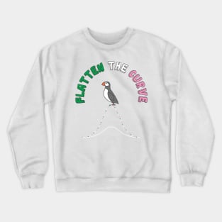 Flatten The Curve || Puffin || Newfoundland and Labrador Crewneck Sweatshirt